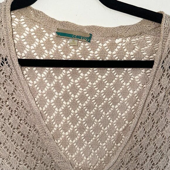 Convoy Women's 90s vintage Crochet Knit top - Picture 2 of 5